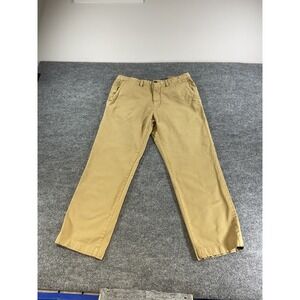 Tommy Bahama Pants Mens 34x32 Khaki Relaxed Fit Chino Casual Island Style Flat F